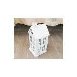 White Metal Chistmas Lantern for Tealight thumbnail-1