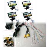 4 Camera 7 Inch Car Digital LCD Stand Alone Quad Display Monitor thumbnail-3