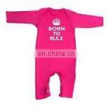 Plain Single Colour Printed Baby Rompers Kids Romer Infant Romper thumbnail-2