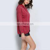 Autumn Fashion Women Irregular Hem Hoody Sweater Leisure Slim Hooded Sweatshirt thumbnail-4
