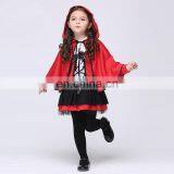 Party Time Hot Sale Kids Orange Witch Cosplay Halloween Witch Costumes for Girls thumbnail-5