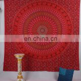 Indian Queen Mandala Tapestry Hippie Bohemian Cotton Handmade Wall Hanging Bedspread throw Ethnic Decor Boho