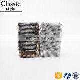 CR Low MOQ Requirements Aluminum Diamond Inlaid Surface Long Chain Hottest Wholesale Cell Phone Cases