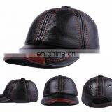 Man Cap Gorras Fishing Hat Outdoor Camping Hiking Baseball Genuine Leather Cap thumbnail-1