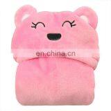 Baby Blanket Cute Bath Soft Flannel Fleece Boys and Girls Hood Blanket thumbnail-6