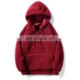 Winter Unisex Fleece Solid Color Pullover Teddy Jackets Casual Outwear Coat thumbnail-5