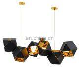 Фантастический креативный подвесной светильник в стиле ДНК из нержавеющей стали для декора кофейни и бара thumbnail-2