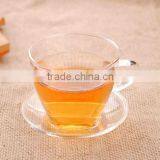 Glass Tea Cup With Saucer Heat-resistance 150ml Tea Cups