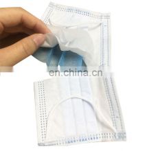 In Stock Face Mask Medical Disposable Earloop 3ply Medical Mask Blue Color Daily Use