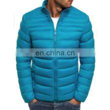 2021 Winter New Men's Pure Color Simple Stand-up Collar Cotton-padded Clothes Fashion Men's Casual Cotton-padded Clothes thumbnail-2