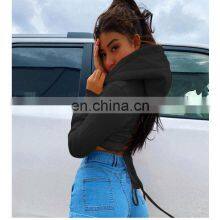 Оптовая индивидуально изготовленная новая ленточная полосатая короткая куртка с капюшоном для весны и осени thumbnail-3