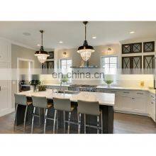 Modern Latest Design Black and White Farmhouse Shaker Best Wood Custom Kitchen Cabinet for Sale thumbnail-3