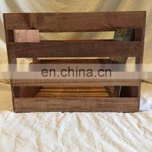 Vintage Record Holder Wood Crate thumbnail-3