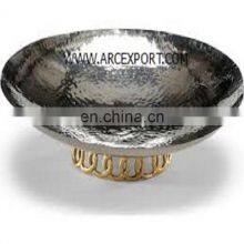 Stainless Steel & Brass Luxury Bowl thumbnail-1