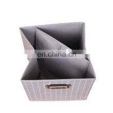 Nonwoven Fabric Soft Foldable Fiberboard Storage Box Storage Basket Organizer Organizational Storage Box