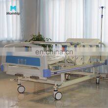 Hot Selling Medical Equipment Abs Head Board Manual Two-function Hospital Med Beds With 2 Crank And IV Pole thumbnail-1