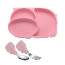 Suction Dinner Plate Baby Practical Silicone Plate Set by Weiqi Factory