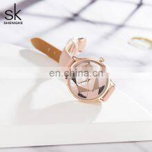 SHENGKE Young Female Watch Simpliest Design Dial WatchesThree Pins Quartz Watch For Women K0117L thumbnail-5