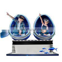 Shopping Mall Commercial Carnival Game Machine 2 Seats 9D VR Cinema Egg Chair for Sale