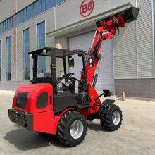 HZM 810T 1ton Mini Hydrostatic Telescopic Articulated Loader Diesel Wheel Loader for Sale thumbnail-2