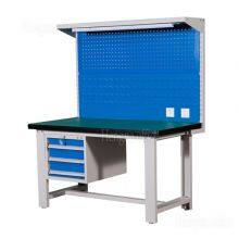 Hengna Industrial Strength Workbench With 3-Drawer Cabinet and Metal Frame for Warehouse