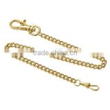 Italian Standard Stainless Steel Gold-Plated 14 Inch Pocket Wrist Watch Chain