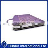 Purple Color Polka Dots Tablet Case For Tab 4 thumbnail-2
