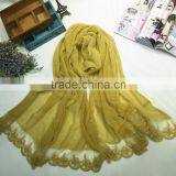Beautiful Lace Splice Large Long Fashion Charm Women Hijab Scarf thumbnail-4