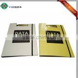 Custom Design Metal Clip Hardcover Cardboard File Folder