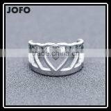 Elegant Stainless Steel Wedding Rings Carved With Love Heart