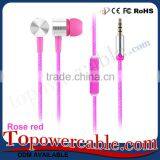 New Stuff Nylon Braid In-Ear Earphones Stereo Earbuds Headphone With Microphone For Samsung thumbnail-2