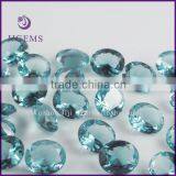 Wholesale Aquamarine Blue Oval Cut Hydro Quartz