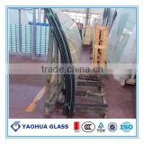 8mm hot sale tempered curving glass for building projects