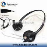 Plug Jack 2X3.5mm Two Speakers Enterprise Headset for PC/VOIP