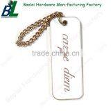 Rectangle Enamel Metal Tag With Ball Chain for Sell thumbnail-1