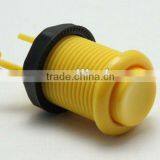 28mm Yellow Plastic Push Button Switch Electric Pushbutton Switch Single Control Momentary Game Accessories