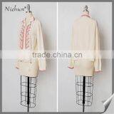 High Neck Embroidered Baju Women Blouse Design