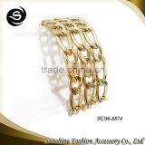 2015 NEW PRODUCTS!!Chinese Suppiler Latest Fashion Three Chains Link Bracelet Design Gold Chain Bracelet thumbnail-1