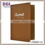 Good Menu Design Ideas Hotel Series Menu Cover/ pu Leather Executive Folder Low Fob Price thumbnail-4