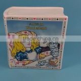 YF16007 decal print ceramic savings book porcelain saving book