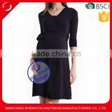 Custom Spandex Bamboo Fiber Maternity Dresses thumbnail-1