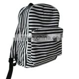 promotional striated canvas backpack bag