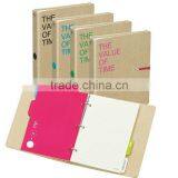 2012 New Design Elastic Colsed Notebook With Lined Paper