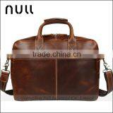 Men's Genuine Leather 15.6" Laptop Messenger Shoulder Bags Briefcase thumbnail-2