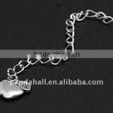 Brass End Chains, With Tibetan Style Pendant, Nickel Color, Brass Side Twist Chains: 3.4x1.4mm(FIND-JF00025)