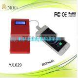 Universal Portable Mobile Power Bank 6000mAh/battery Power Bank for IPhone5,6