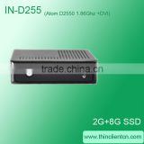 IN-D255 with INTEL Atom D2550 1.86Ghz PXE Boot mini pc with bluetooth WiFi