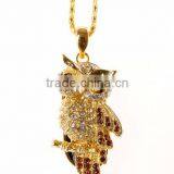 Metal and Crystale Owl Usb Flash Drive