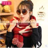 100% Acrylic Chunky Women Scarf Double Knitted Scarf thumbnail-4