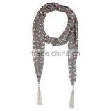 2015 Preppy Style Presentative Leaves Printing Fashion Chiffon Scarf thumbnail-4